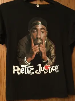 Poetický Spravodlivosti (Tupac) - čierne Tričko - M