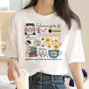 Gilmore Girls Tee ženy dizajnér komické tričko žena manga, komiks 2000s oblečenie