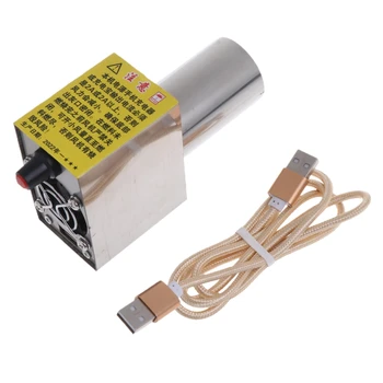 5V Ľahký Prenosný GRIL Ventilátor Vzduchu Ventilátor USB Kábel pre Vonkajšie Varenie Ventilátor Dropshipping