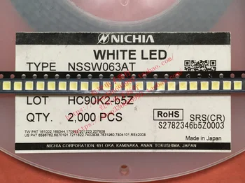 100ks/ NICHIA Japonsko Ázia NSSW063AT Patch 1210/3528 Klincom Pozitívne Biele Svetlo LED Lampa Korálky pre Automobily