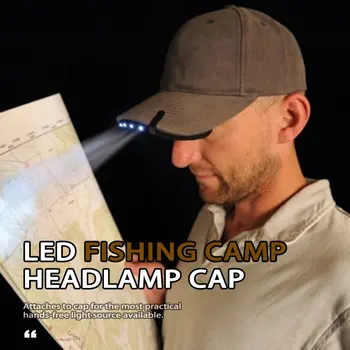 Klip Spp Svetlo Praktické čelová Lampa 5 LED Vedúci Svetlo Nočný Rybolov Svetlo Lampy Klobúk Svetlo Spp Pre Kempovanie, Rybárske