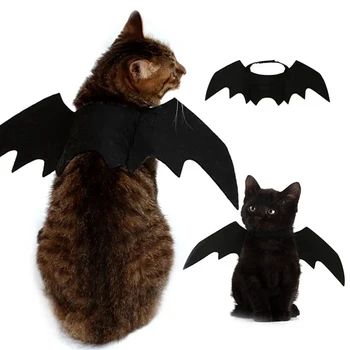 Halloween Roztomilé Zvieratko Oblečenie Black Bat Krídla Postroj Cosplay Kostým Mačka, Pes Halloween Party pre domáce zvieratá