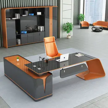 Lakované Jednoduché Šéf Písací Stôl, Módne Správca Predseda Písací Stôl, Svetlo Luxusné Creative