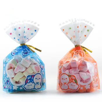 50 Ks Roztomilý Strany Darček Čokoláda Sladký Popcorn Candy Bag S Twist Väzby 