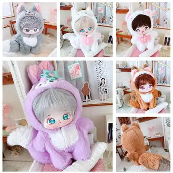 Bábika Oblečenie pre 20cm Idol Bavlna Doll Oblečenie, Príslušenstvo Kawaii Načechraný Zvierat Bunny Fox Vyhovovali Vlk DIY Oblečenie Deti, Dievčatá Darček