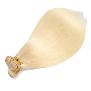 28 30 32 palcov 1/3/4 613 Rovné Blond Vlasy Zväzky pre Ženy Brazílsky Remy Farebné Ľudské Vlasy Rozšírenie Honey Blonde Zväzky