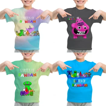 Garten z Banban 3 T Shirt Deti Cartoon Hry 3D Vytlačené Tričko detské Letné Oblečenie pre Deti Topy Camiseta Chlapci Dievčatá T-shirt