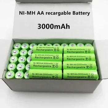 100% .Pôvodné.recargables.de.NI-MH.baterías recargables.de.1,2 V. AA3000mAh.precargables.para.juguetes.