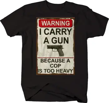 Som Nosiť Zbraň, Policajt príliš Ťažké 2A ÚJD Tričko dlhé rukávy