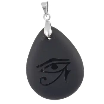 Malé Eye of Horus Charms Korálky, Čierna remeselníkov Horus Prívesok pre Mužov Šperky Robiť