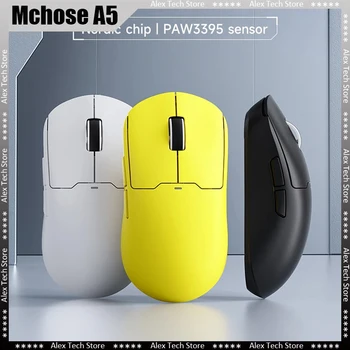 Mchose A5 56g Bluetooth Bezdrôtovým Herným Mouse26000dpi Paw3395 Optický Snímač nízka Hmotnosť Hernej Myši 4khz PC Gamer Príslušenstvo