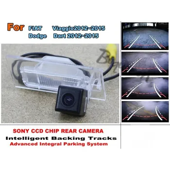 Pre FIAT Viaggio Pre Dodge Dart 2012~2015 Smart Skladby Čip Kamery HD / CCD Inteligentné Dynamické Parkovanie Auta parkovacia Kamera