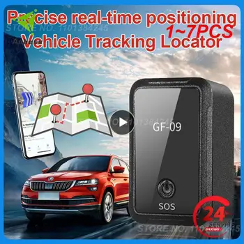 1~7PCS Mini GF-09 GPS Auto Tracker Reálnom Čase Sledovanie Anti-Theft Anti-stratil Locator Silné Magnetické Mount SIM Správy polohovacie zariadenie