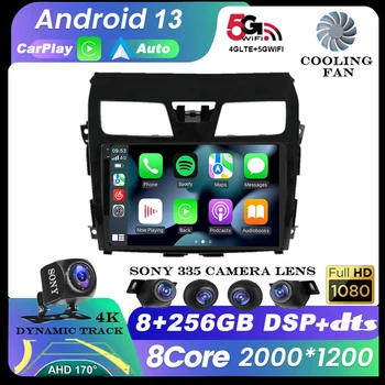 Android 13 Auto Carplay Pre Nissan Teana Altima J33 2013 2014 2015 autorádia Multimediálne Video Prehrávač, Navigácia GPS, WIFI+4G QLED