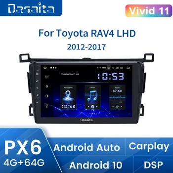 Dasaita autorádia dotykový displej 9 palcov Android 10 pre Toyota RAV4 Rádio prehrávač 2014 2015 2016 2017 2018 Carplay DSP GPS HD 64GB