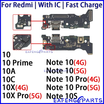 Usb Dock Konektor Nabíjačky Port pre Xiao Redmi Poznámka 10X 10S Prime 10 10A 10C Pro 4G 5G Plnenie Doske Modulu Porty