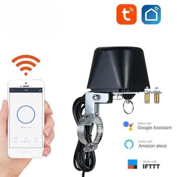 Tuya Zigbee Wifi Smart Vody Ventil Plynu Uzatvárací Radič EÚ Bezdrôtový Smart Home Hlasové Ovládanie Práce S Alexa Domovská stránka Google