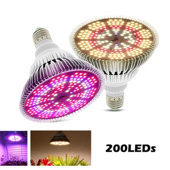 300W LED Rásť Žiarovku E27 LED Rastlín Žiarovka 200 Led Slnečnému žiareniu celé Spektrum Krytý Kvet Zeleniny, Sadeníc rast rastlín Lampa