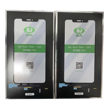 SJ Sijie AAA Dotykový LCD Digitalizátorom. Snímača Sklo s rámikom + OCA Lepidlo Pre iPhone X XS XR 11 12 Pro Max Displej Krytu