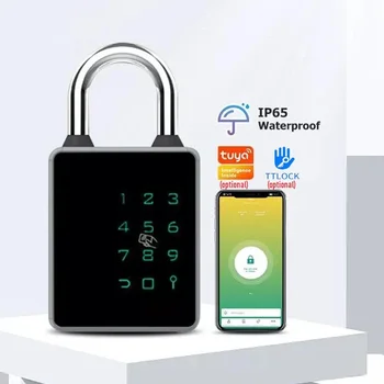 Tuya/TTLOCK APLIKÁCIE Smart Heslom, Visiaci zámok, IP65 Vodeodolný Biometrické Thumbprint Dverové Zámky Keyless Batožiny Bezpečnosti Zliatiny Zámky