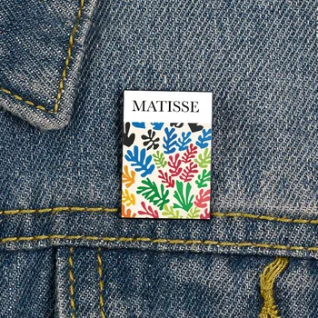 Móda Matisse La Gerbe Vytlačené Pin Custom vintage Brošne Tričko Klope učiteľ Taška Roztomilý Odznak Cartoon kolíky pre Milenca Dievča