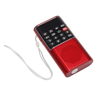 3X L-328 Mini Prenosný Vreckový FM Auto Scan (automatické vyhľadávanie Rozhlasových Hudobných Audio MP3 Prehrávač, Vonkajší Malý Reproduktor S Hlasový Záznamník