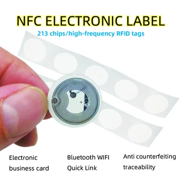 10PCS NFC Tag Nfc213 Štítok 213 Nálepky Značky, Odznaky, Nálepky, Štítok 13.56 mhz Pre Huawei Zdieľať Ios13 Osobné Automatizácie Skratky