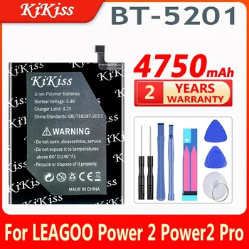 KiKiss 4750mAh Batérie pre LEAGOO Power 2 Pro Power2 Pro Power 2Pro BT-5201 BT5201 BT 5201 ACCU Batterie kontakty batérie + Bezplatné Nástroje