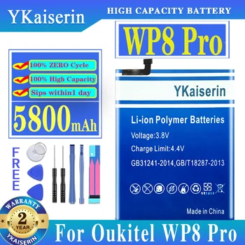 YKaiserin Batérie Pre Oukitel WP8 Pro Batéria 5800mAh Nahradenie 6.49 palca Na Oukitel WP8Pro Batériu Mobilného Telefónu