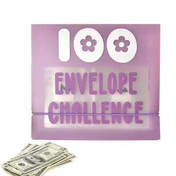 Úspory Výzvy Kniha S Obálky Peňažné Obálky Spojivo Pre Rozpočtovanie A Plánovanie 100 Obálky Výzvou Spojivo Pre Kontrolu