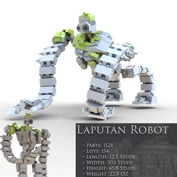 Nová MOC Robot Laputan Robot Fit MOC-20801 Sky City-Laputa Robot Model Stavebné kamene, Tehly Deti HOBBY Hračky Chlapec Darček Narodeniny