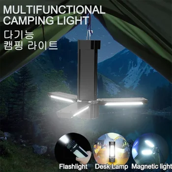 Magnet KLASU Camping Baterka Vonkajšie Núdzové Pracovné Svetlo vstavanú Batériu Háčik Pochodeň Prenosné Svietidlo LED Flashlamp