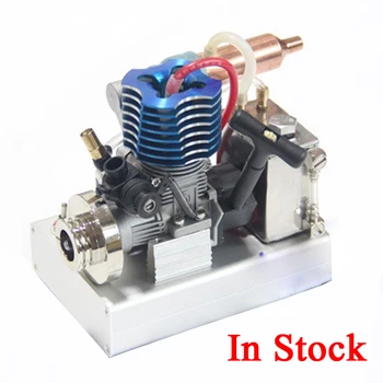 18 Úrovni Mini Benzínový Motor Model DIY s Palivovej Nádrže, Kovové Hotový Výrobok Motora Hračka