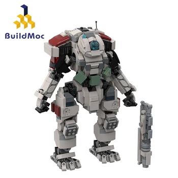 BuildMoc Titanfall 2 Spáliť Titan Robot Stavebné Bloky Nastaviť Bitka Mecha Vojakov Tehly Hry DIY Hračka Pre Deti, Darček k Narodeninám