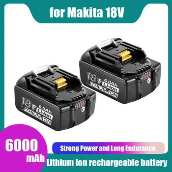Pre Makita 18V 6000mAh Nabíjateľná Náradie Batérii s LED Li-ion Výmena LXT BL1860B BL1860 BL1850 BL1830