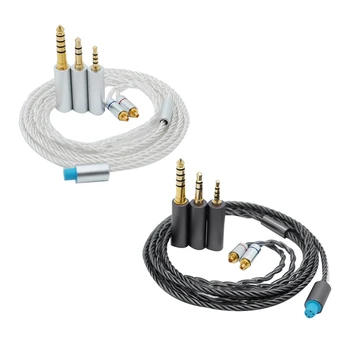 Slúchadlá Upgrade Kábel 3 V 1 Strieborné Pozlátené Pre IE300 IE600 IE900 MMCX