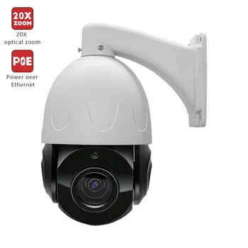 CCTV Factory 4K 20X PoE PTZ 100m 8MP@15fps IR, vstavaný mikrofón Audio Vonkajšie Automatické Sledovanie vysokorýchlostné Siete IP Bezpečnostné kamery