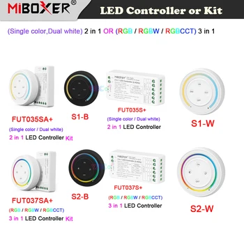 Miboxer 2.4 G Sunrise Diaľkové Rainbow dimmer Prepínač (Jednej farby/SCS) 2 v 1 (RGB/RGBW/RGBCCT) 3 v 1 LED Pásy Svetla Radič