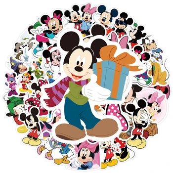 10/30/50PCS Kawaii Disney Mickey Mouse Nálepky Minnie Donald Duck Cartoon Obtlačky Deti DIY Hračka Graffiti Scrapbooking Notebook Bicykli
