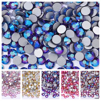 Multi-color Crystal Ab Ss4-ss30 Lesk Nechtov Kamienkami Drahokamy Lepidlo Na Kameň Flatback s Dekorácie
