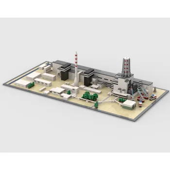 MOC High-tech Budovy Série Černobyľskej Jadrovej Elektrárne Model Stavebné Bloky DIY Zmontované Tehla Hračky pre Deti, Darčeky