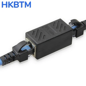 HKBTM Žien a Žien Sieť LAN Konektor Adaptéra Spojka Extender RJ45 Ethernet Kábel Rozšírenie Konvertor