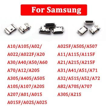 10Pcs Nabíjania cez USB Port Konektor Pre Samsung A12 A01 A10 A10S A21S A51 A71 A20 A30 A40 A50 A60 A30S A50S A11 A31 A41A51S A70S