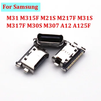 10-50Pcs 18Pin USB Nabíjací Port Dock Konektor Pre Samsung M31 M315F M21S M217F M31S M317F M30S M307 A12 A125F Zásuvka Nabíjačky