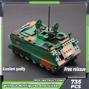 Vojenský Tank Model Moc Tehly MTW-M113 Obrnené Auto Technológie Modulárny Bloky Darčeky, Vianočné Hračky DIY Sady Montáž