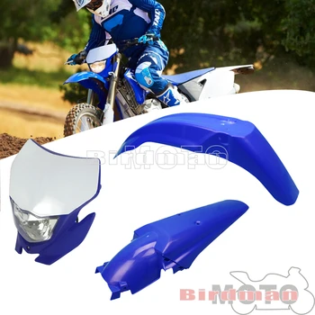 Plastové Enduro Dirt Bike Vedúci Svetlo na Čítanie Vpredu & Vzadu Motocykel Blatník Mud Guard Pre Yamaha WRF250/400/426/450 YZ TTR WR XT MX