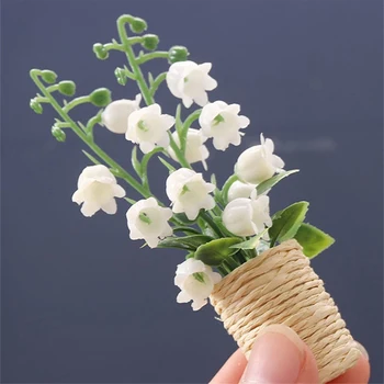 1:12 Domček Pre Bábiky Miniatúrne Hyacinths Črepníkové Rastliny Kvet Bonsai Model Pre Doll House Domova Deti Predstierajú, Že Hrať Hračky