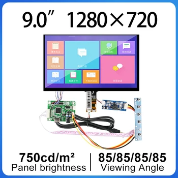 9 Dotykový displej DJ090IA-01A 1280*720 Námestie LCD Displej Pre Spotrebiteľa Prenosné Zariadenie, LVDS Rozhranie LCD Kapacitný Dotykový Panel