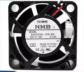 NMB 04020VA-12N-BA DC 12V 0.14 A 40x40x20mm 2-Wire Server Chladiaci Ventilátor