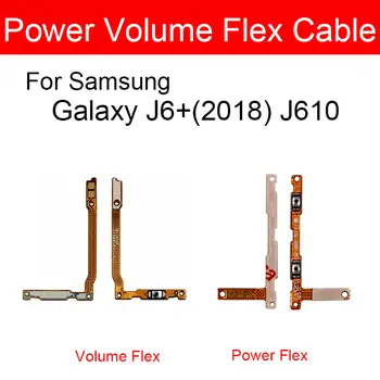 Nahor A nadol Objem Flex Kábel Pre Samsung Galaxy J6+ 2018 J610 Zapnutie/vypnutie Napájania Tlačidlo Ovládania Flex Stužkový Kábel Náhradné
